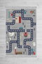 Conceptum Alfombra de Pasillo ELS582 Gris 80 x 150 cm